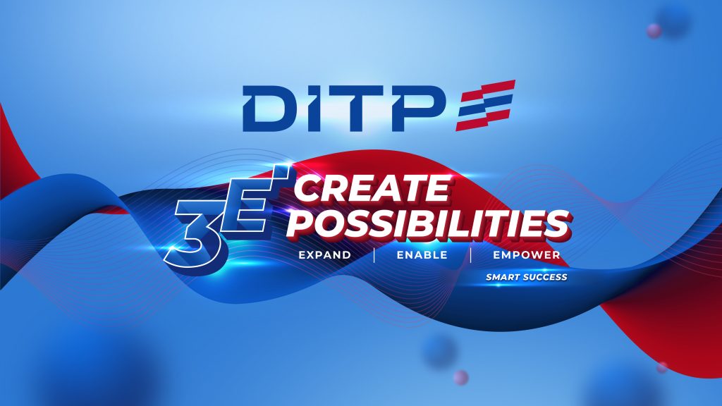 DITP เปิดตัวโลโก้ใหม่ภายใต้แนวคิด “3E CREATE POSSIBILITIES” ยกระดับภาพลักษณ์การค้าไทย